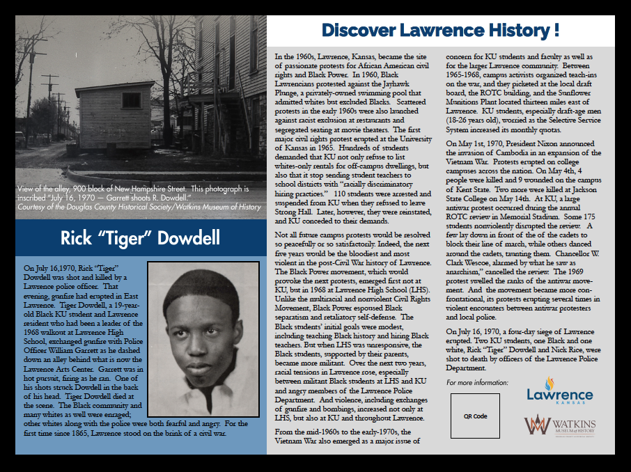 Advisory board to consider designs for historic markers for men killed in confrontations with Lawrence police in 1970